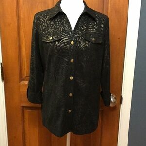 3/$25 JM Collection Black Jacket Size Small